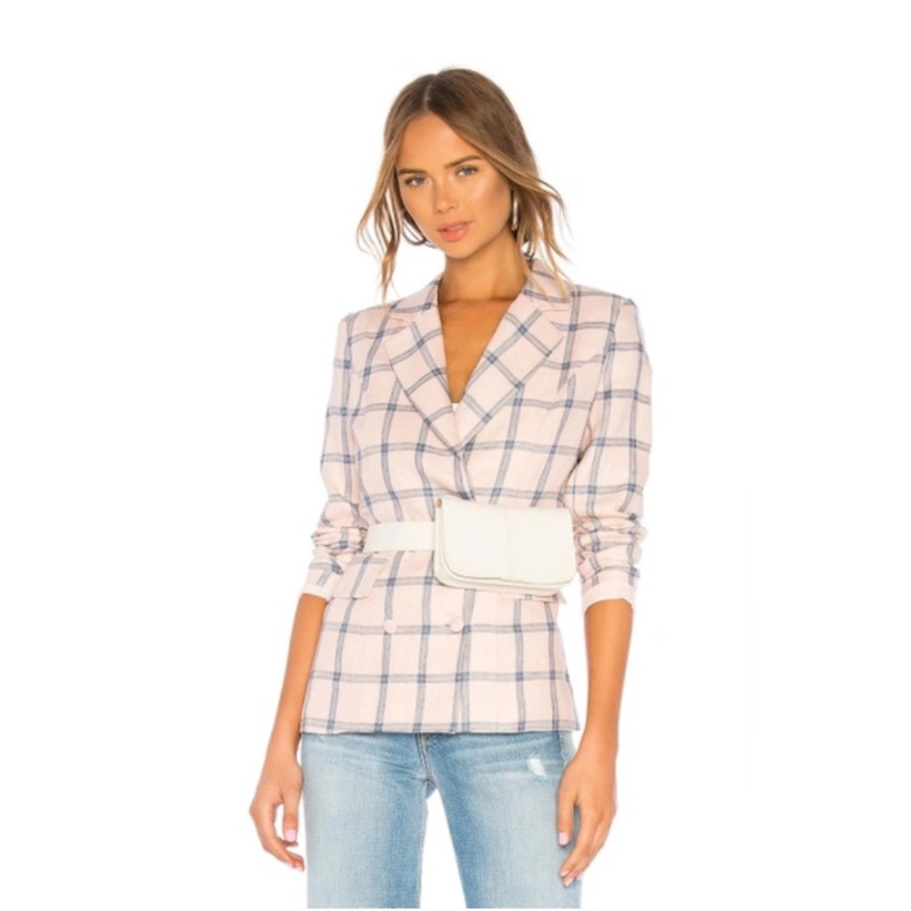 Lovers + Friends Trinity Blazer In Pink & Blue Size XS from REVOLVE